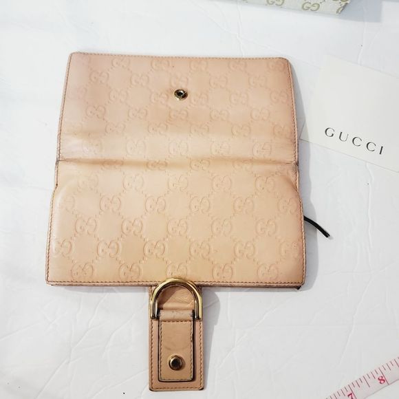 GUCCI Authentic Guccissima monogram GG pink zip wallet - Picture 5 of 15